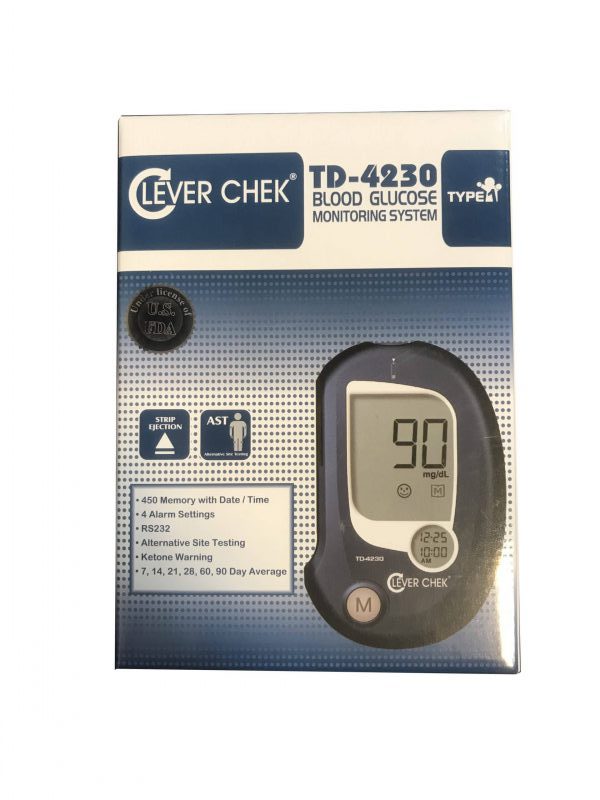دستگاه تست قند خون کلورچک مدل Clever Chek TD-4230